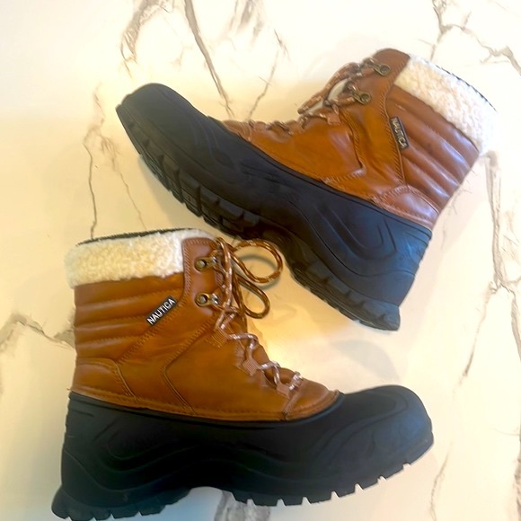 Men’s Nautica Size 8, Low tide, Tan,Black, Duck Boot, Waterproof, winter boot - Picture 10 of 13